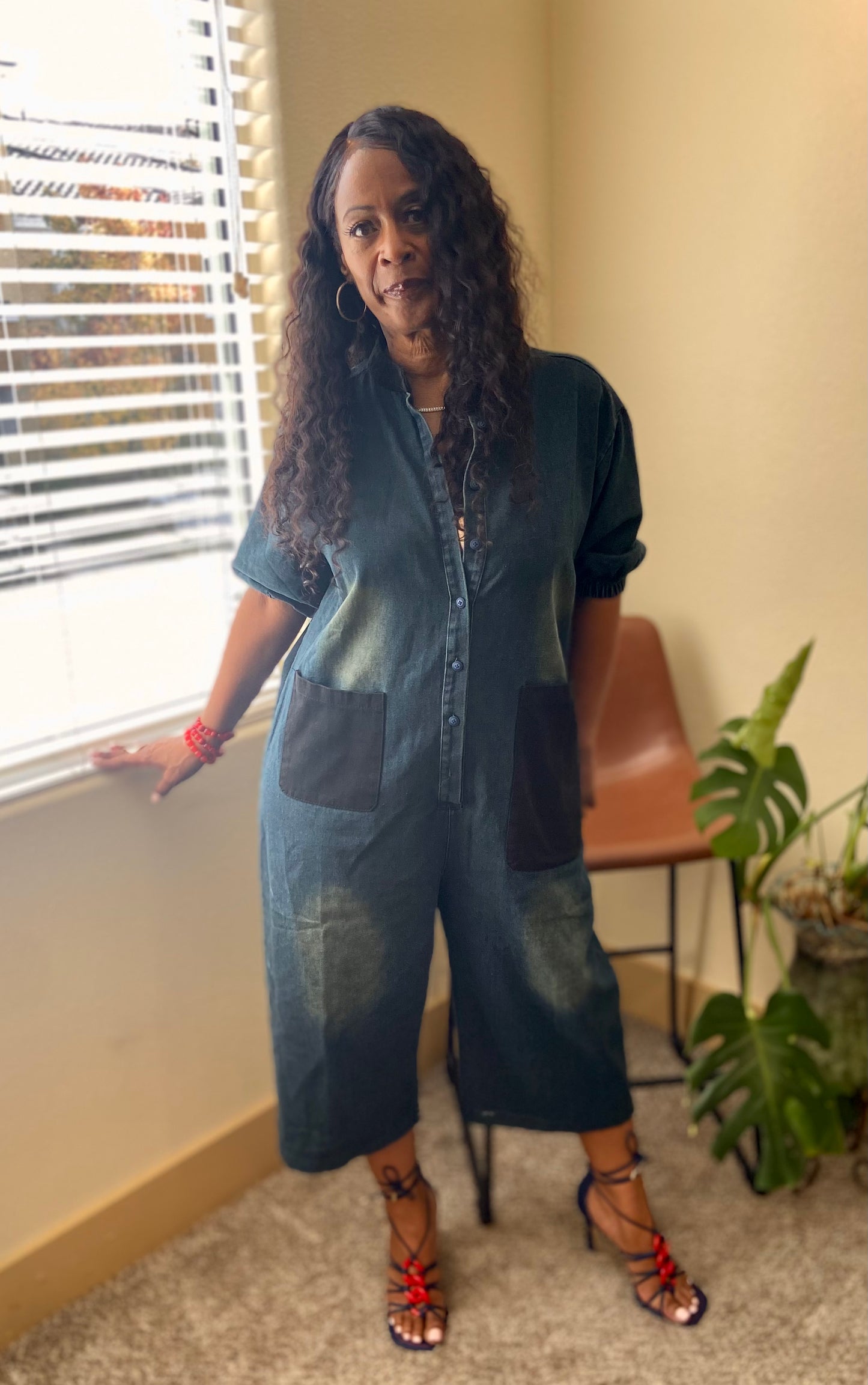 Baggy Denim Jumpsuit