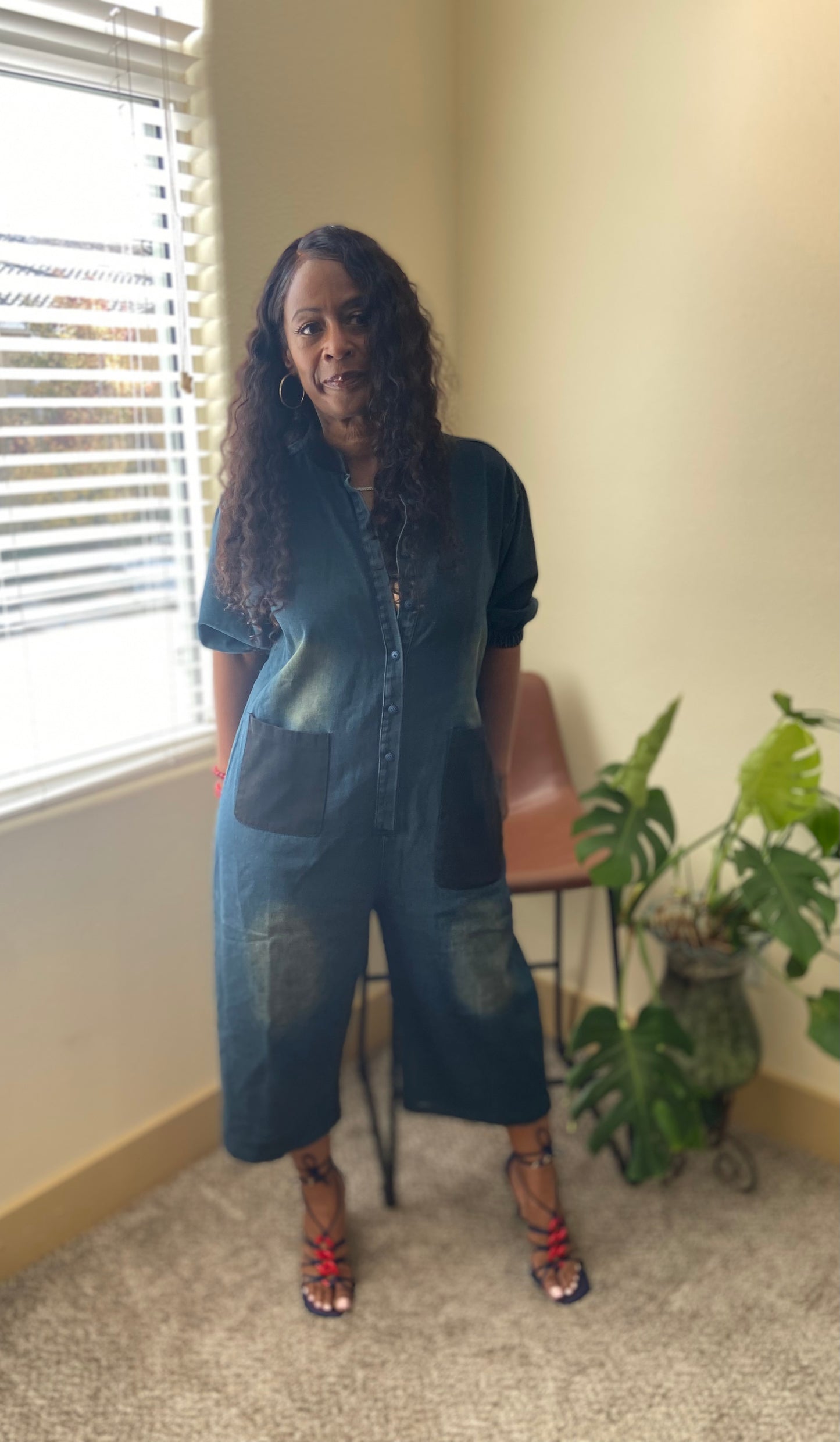 Baggy Denim Jumpsuit