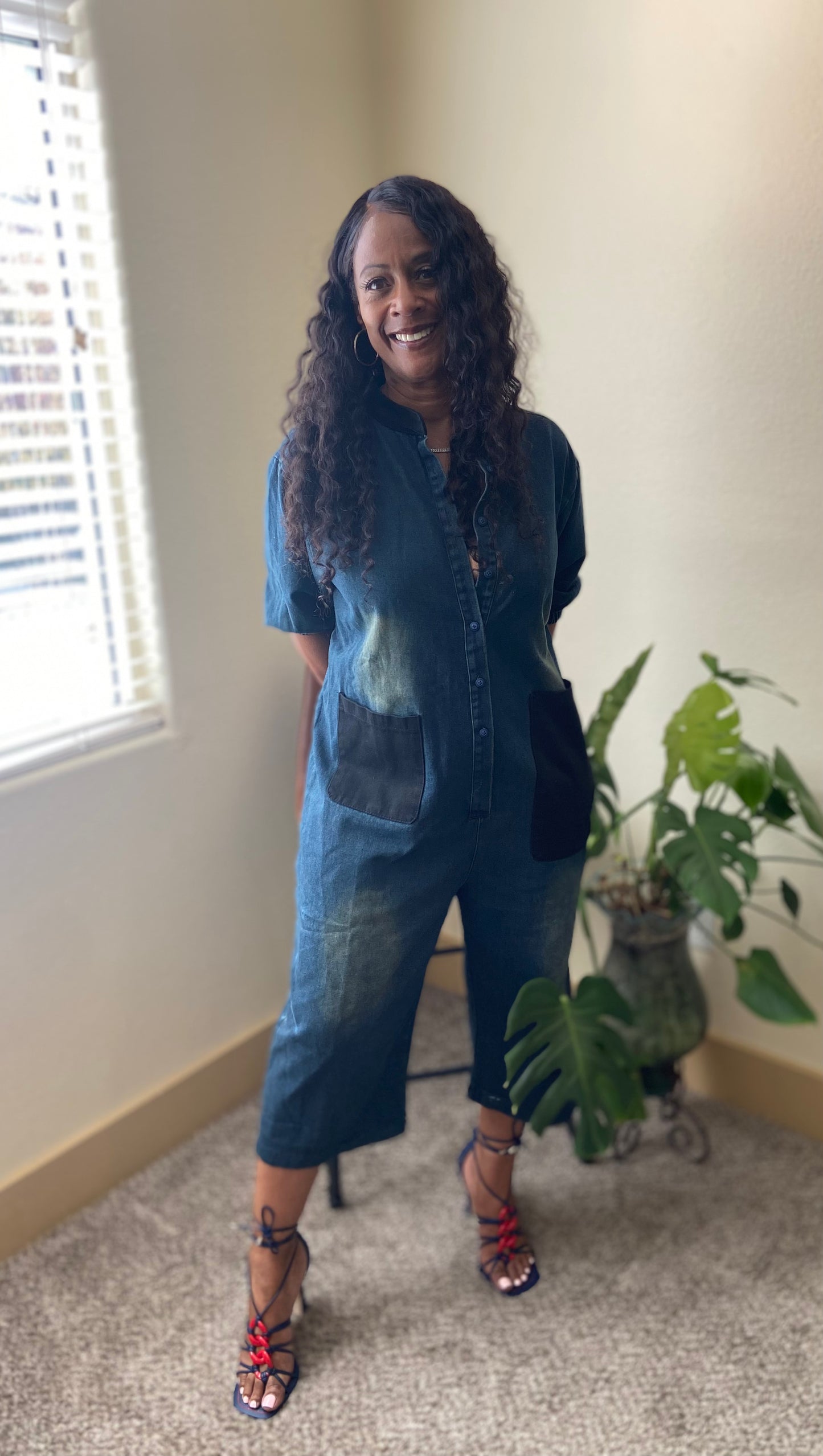 Baggy Denim Jumpsuit