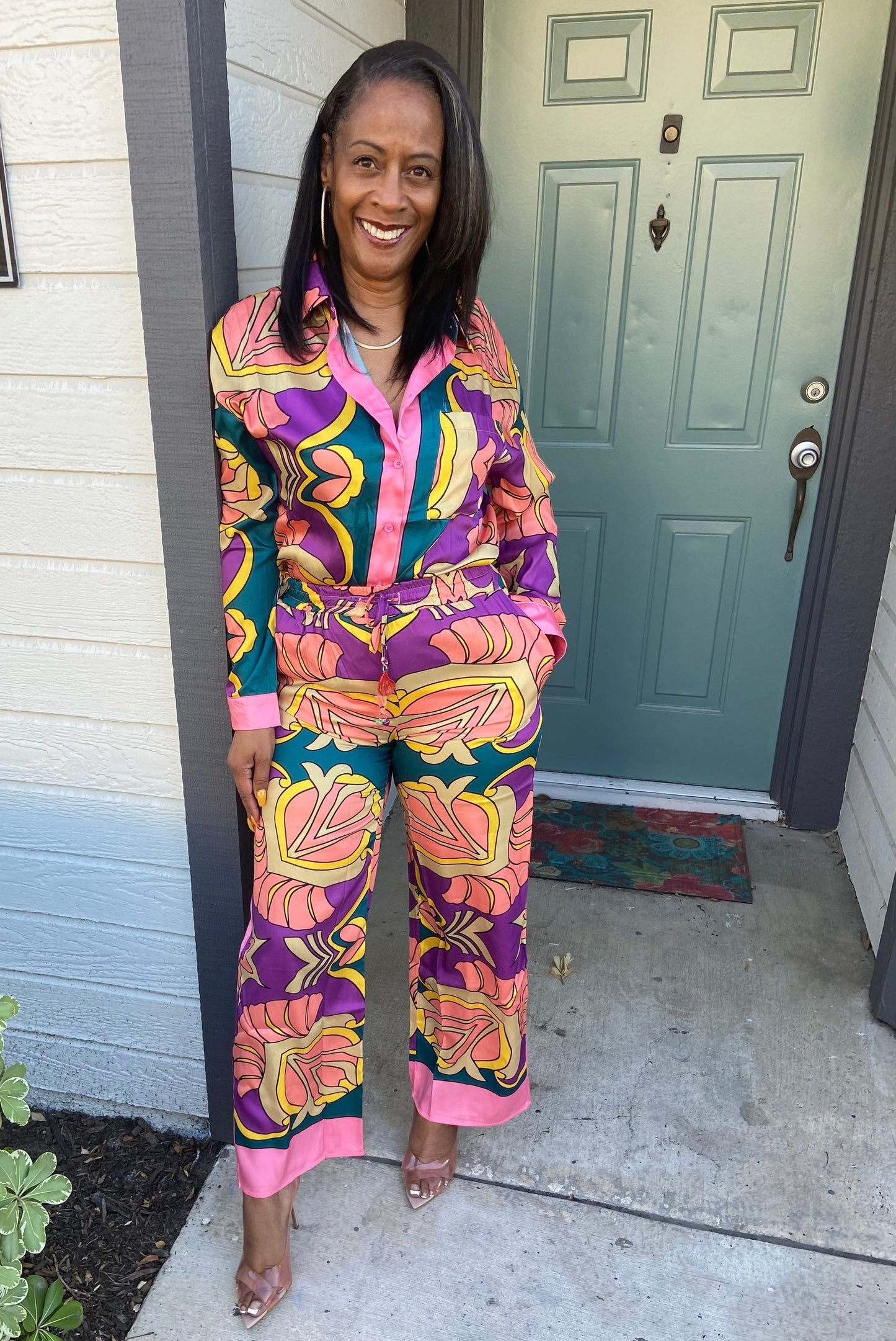 Colorful Printed 2pc Set